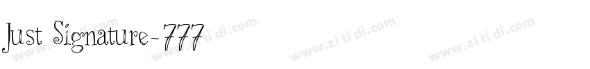 Just Signature字体转换